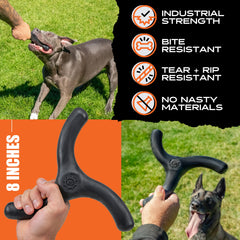 Tear- and puncture-resistant Monster K9 toy designed for aggressive chewers.