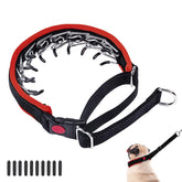 Monstoyo Martingale Collar shows hidden no-pull design for calmer leash walks.
