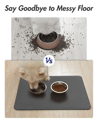 MontVoo waterproof bottom pet mat prevents water from seeping onto floors.
