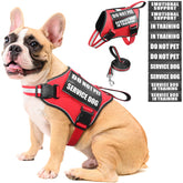 MOOGROU service dog vest with padded handle for comfortable training and control