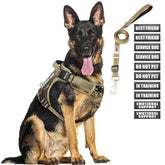 MOOGROU tactical harness in camo for large dogs, comfortable and secure.