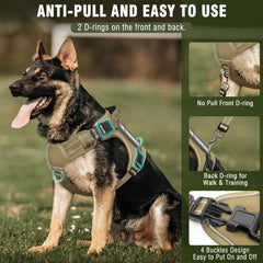 MOOGROU tactical dog leash setup showcases versatile 2 in 1 car belt use