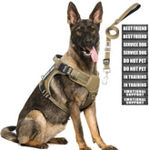 MOOGROU tactical harness large dogs front view for secure daily training