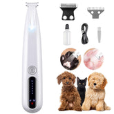 MOONEON pet precision trimmer with LED paw light for safe, visible paw grooming