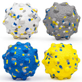 Moonorange dog tennis balls with unique design support interactive play and dental cleanliness.