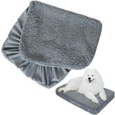 Moonsea dog bed cover in soft plush 44x54 inches for cozy warmth and protection.