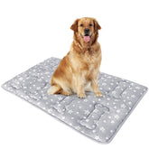 Moonsea dog crate mat with star print offers cozy resting in the crate