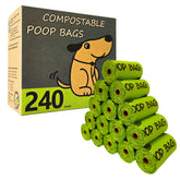 moonygreen certified compostable dog poop bag roll with easy tear for quick cleanup