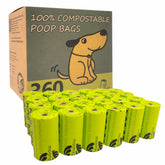 Moonygreen compostable dog poop bags on a roll for eco-friendly cleanup