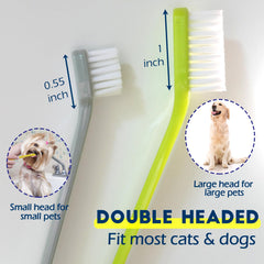 MoonyMars double-headed design fits different pet mouth sizes.