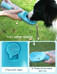 MoonyMars poop bag dispenser at base, blue, simplifies cleanup on outdoor adventures.