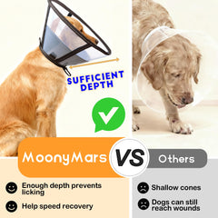 MoonyMars soft cone uses double-layer mesh for breathable neck comfort.