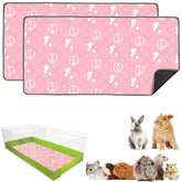Mooydee guinea pig bedding 2-pack pink 48x24, keeps cage tidy and dry.