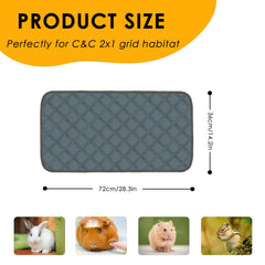 Mooydee guinea pig pads absorbent multi-layer provide soft comfort and a dry floor.