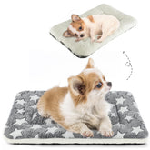 Mora Pets star-print dog bed in grey provides cozy crate comfort for dogs
