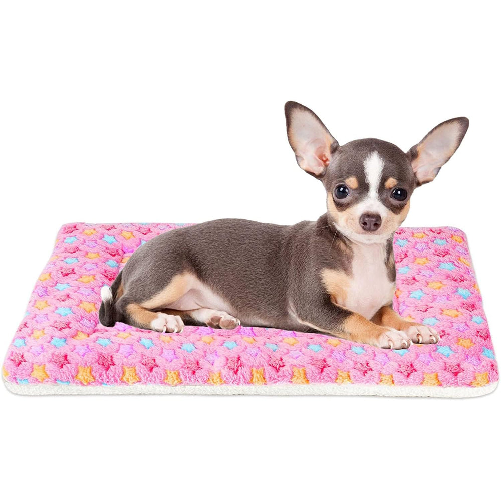 Mora Pets dog bed crate pad star-print pink offers cozy crate comfort