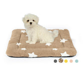 Mora Pets dog crate pad 24x18 brown in crate for small dogs