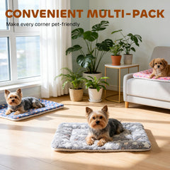 Mora Pets reversible kennel liner grey adds two style options.