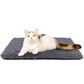 Mora Pets self-warming bed carbon-infused cover close-up showing warmth