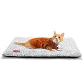Mora Pets self-warming cat bed cover closeup showing cozy warmth