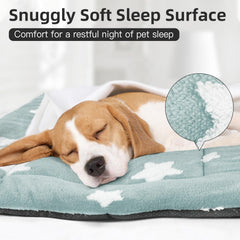 Mora Pets washable crate mat keeps crates clean and fresh after washes.