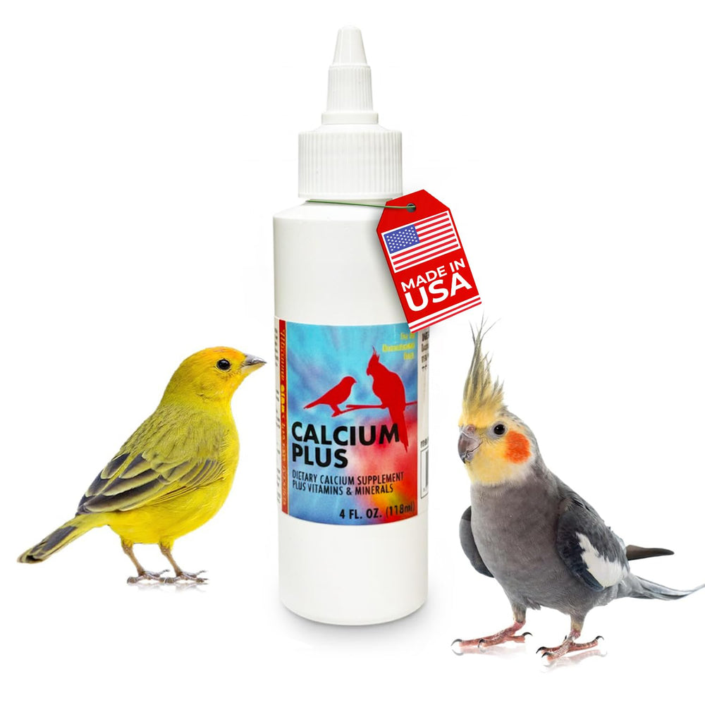Morning Bird Calcium Plus Liquid bottle shows packaging for stronger bones and egg health.