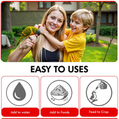 Morning Bird Calcium Plus Liquid dosing spoon showing precise measurement.