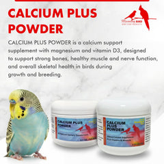 Morning Bird Calcium Plus Powder dry mix easily blends into water or soft foods.