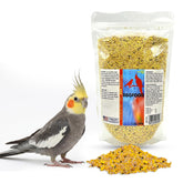 Morning Bird Eggfood front packaging highlights protein for healthy growth.