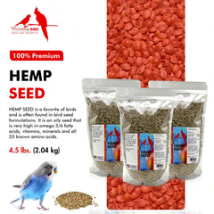 Morning Bird hemp seeds 3-pack interior view shows resealable freshness