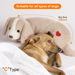 Moropaky puppy heartbeat toy in kennel for comforting crate routine