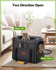 Morpilot cat carrier secure buckle ensures pet stays safe during transit.