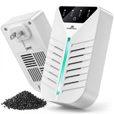 Morrerfresh cat litter deodorizer with activated charcoal reduces odors in small spaces.