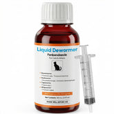 Morvequa fenbendazole liquid 100ml bottle ready for easy at home deworming