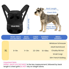 Mosago dog backpack side view highlighting breathable mesh for all-day comfort.