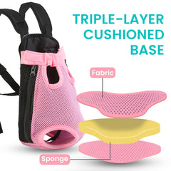 Mosago thick-strap backpack with cushioned bottom enhances comfort during walks.