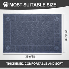 Motsamla cat litter mat durable mesh trap captures litter scatter effectively.