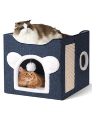 MOYLLOG large cat cave entrance for a cozy indoor hideaway.