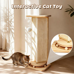MOYMO replaceable sisal scratch pad enables long-lasting scratching sessions.