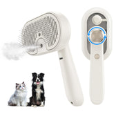 MRSDAYU cat brush with mist spray for cleaner grooming and reduced shedding.