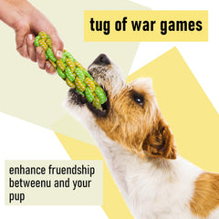Mruq pet squeaky toys support gum massage and dental-friendly play