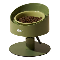 MS!MAKE SURE adjustable raised cat bowl with anti-slip pad for mess-free meals.