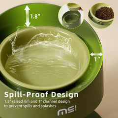 MS!MAKE SURE leak-proof design helps contain spills and protect floors.