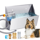 MUDUOBAN automatic water dispenser for dogs providing steady hydration outdoors