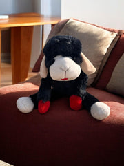 Multipet Lamb Chop plush toy with rugged stitching for long-lasting play sessions.