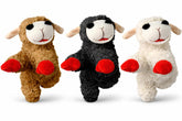 Multipet Lamb Chop toy in white color, soft plush for small dogs