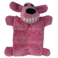 Multipet Loofa Squeaker Mat 6-inch dog toy three-pack boosts interactive play.