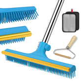 Mupapi 3-in-1 carpet rake for pet hair removal on carpets and upholstery