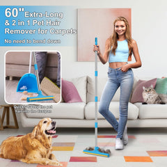 Mupapi 60-inch adjustable handle reaches tall areas with minimal bending