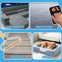 Mupapi double-sided copper teeth rake cleans deep fibers efficiently